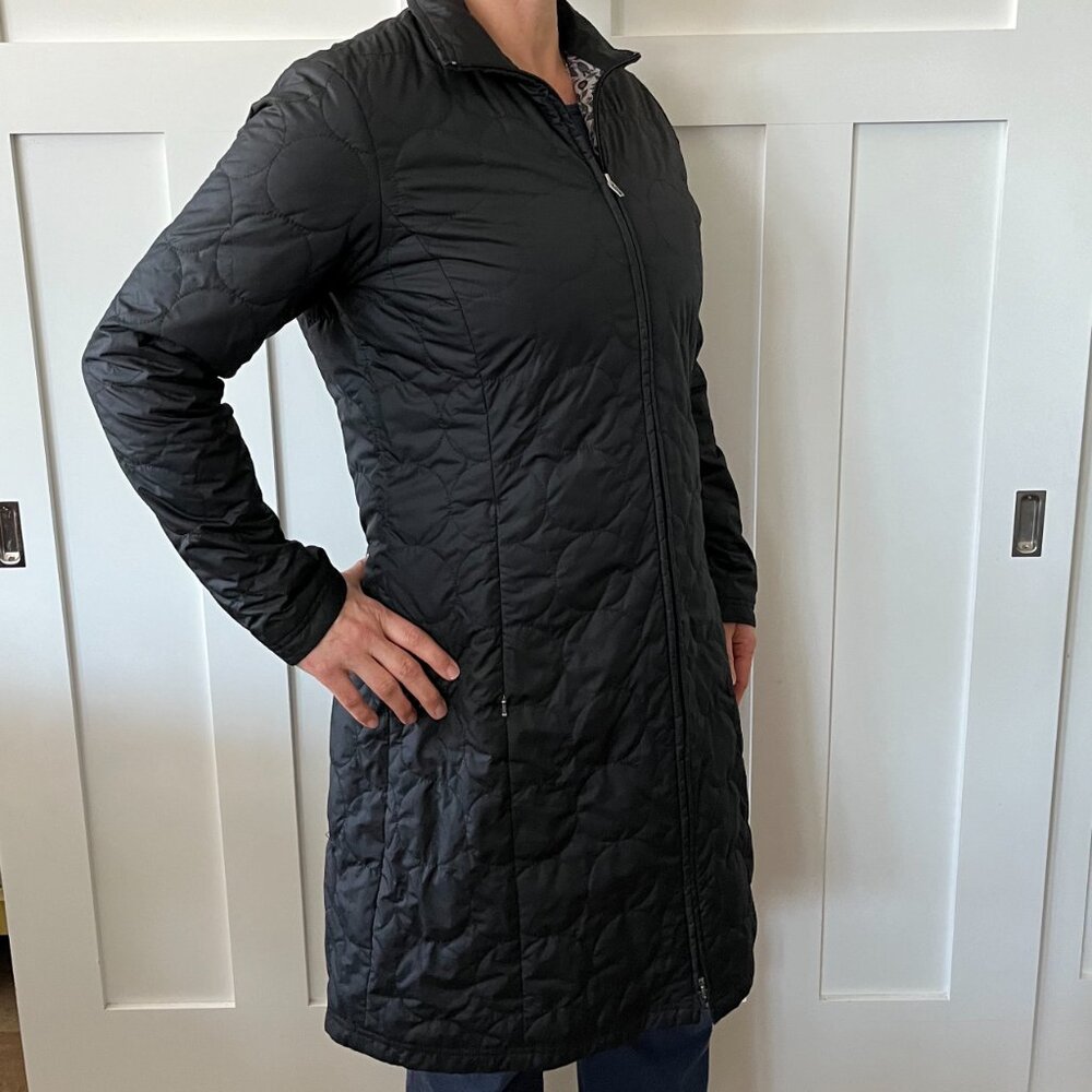 PATAGONIA Long Quilted Mor Coat Black